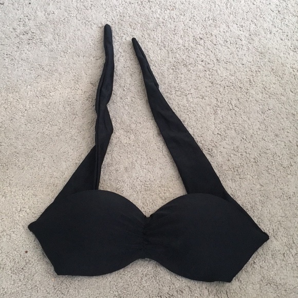 tie back strapless bikini top